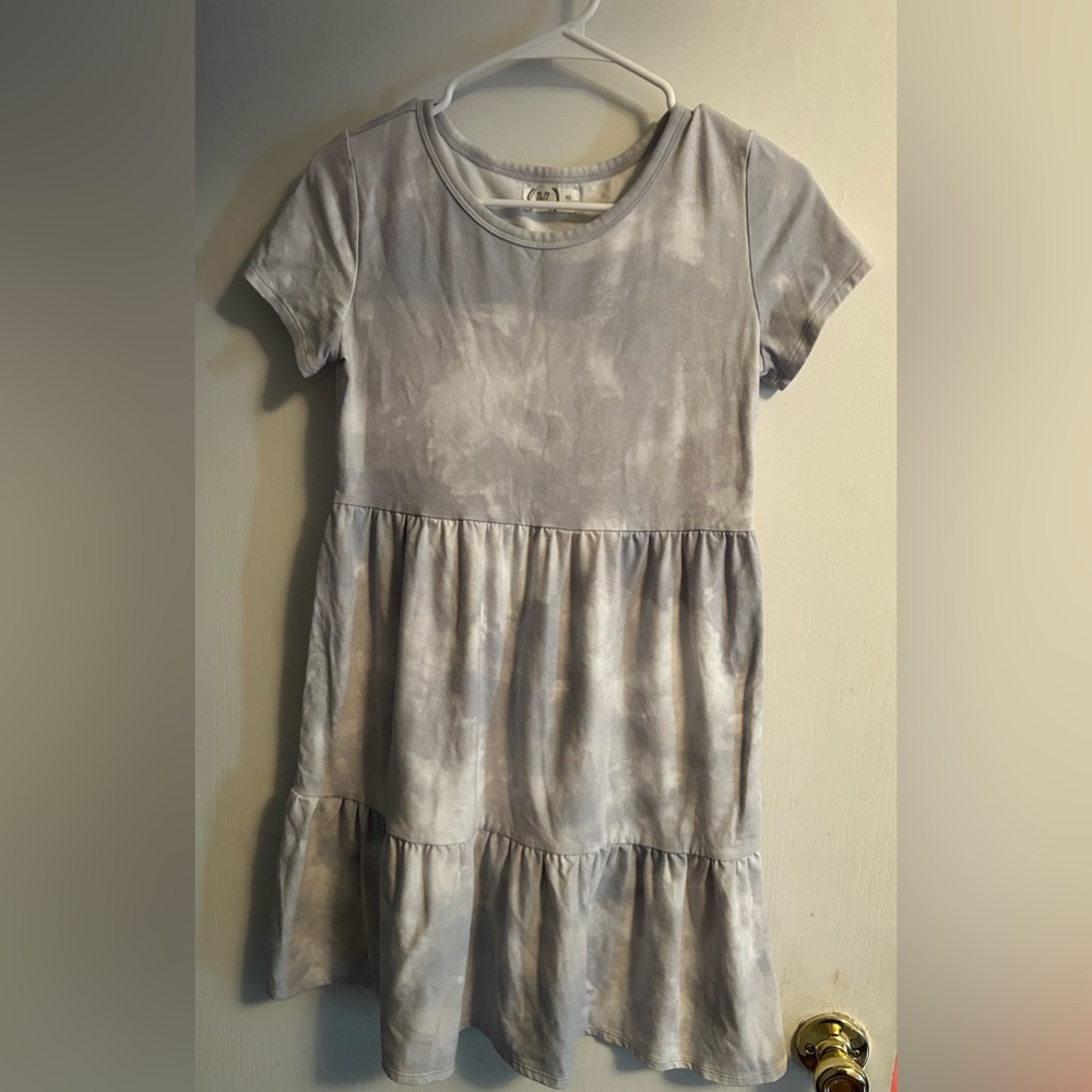 Light blue cloud print dress new without tags